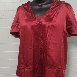 Marc Jacobs silk detailed neck blouse 10